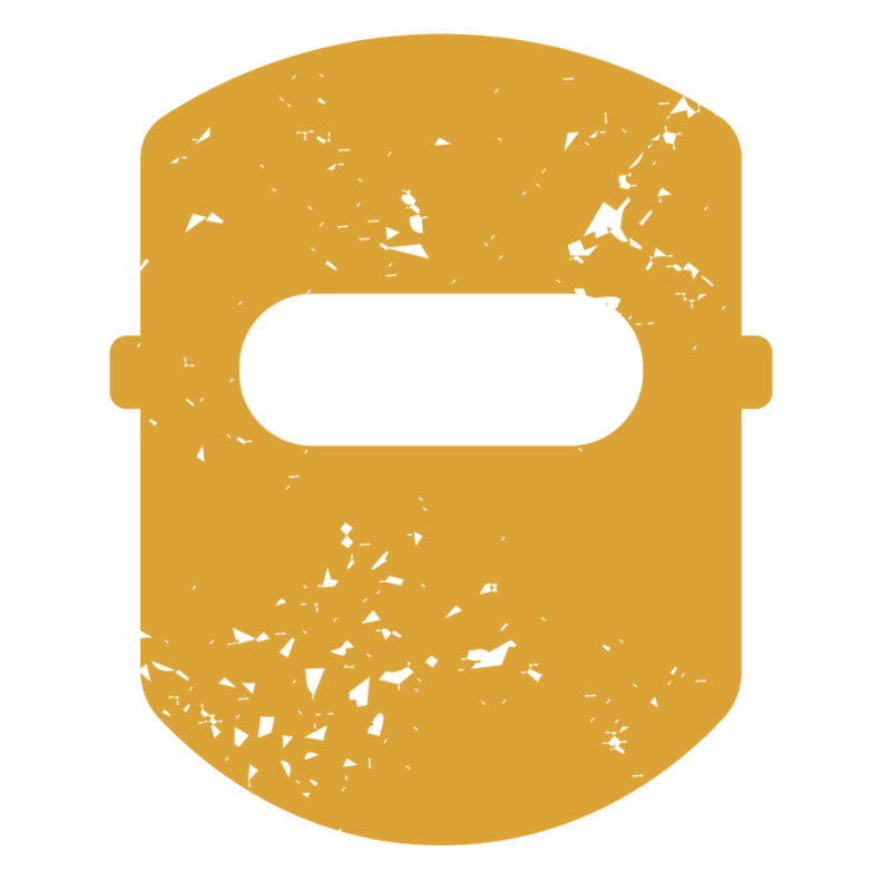 Agency501 welding mask logo mark